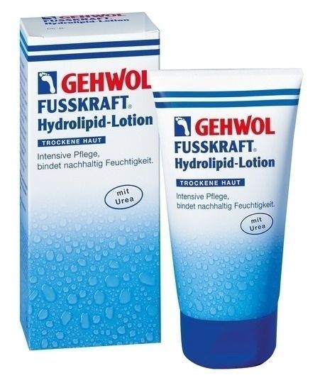 GEHWOL Fusskraft Hydrolipid Lotion, Fusscreme, mit Urea, trockene Füsse,