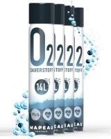 4x 14 Liter Sauerstoffflasche Ersatz, Mapeau Sauerstoff Dose