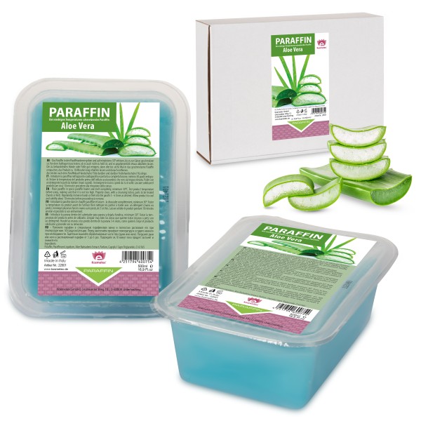 Kosmetex Paraffin Aloe Vera, Paraffinwachs, 2 x 500ml