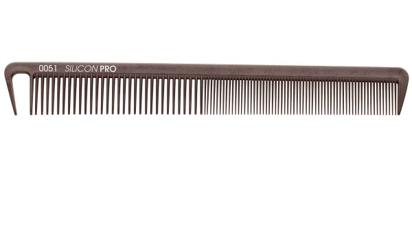 Friseurkamm, flexibler Silikonkamm, 18 cm Schneidekamm