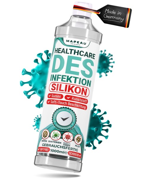 Mapeau CPAP Desinfektionsmittel für Oberflächen wirkt gegen Viren, Hefen, Bakterien, Pilze & Keime,