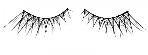 Künstliche Wimpern Romantic Charme, Wimpernband zur optischen Verlängerung inkl. Kleber