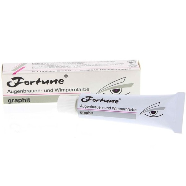 Fortune Schwarz, Wimpernfarbe, Augenbrauenfarbe Wasserfeste Intensivfärbung, 15ml