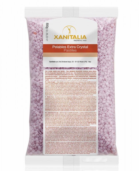 Xanitalia Malve Jasmin Wachsperlen Pelable EXTRA Crystal, 800g