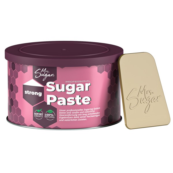 Sugaring Paste Mrs. Sugar 1x Zucker-Spatel, Zuckerpaste 550g - Strong