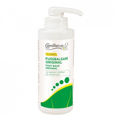 Fussbalsam Original Camillen 60, Fußcreme, Balsam mit Kamillenöl, Azulen, Kampfer