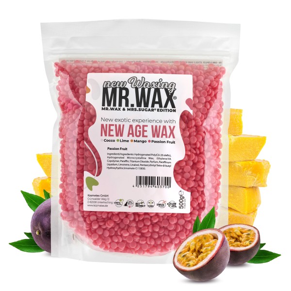 Mr. Wax Wachsperlen Passionsfrucht New Age Wax, New Waxing, 500g