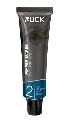 RUCK Wimpernfarbe, blau-schwarz Wasserfeste Intensivfärbung, 15ml