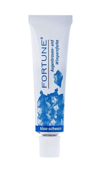 Fortune Blau Schwarz, Wimpernfarbe, Augenbrauenfarbe Wasserfeste Intensivfärbung, 15ml