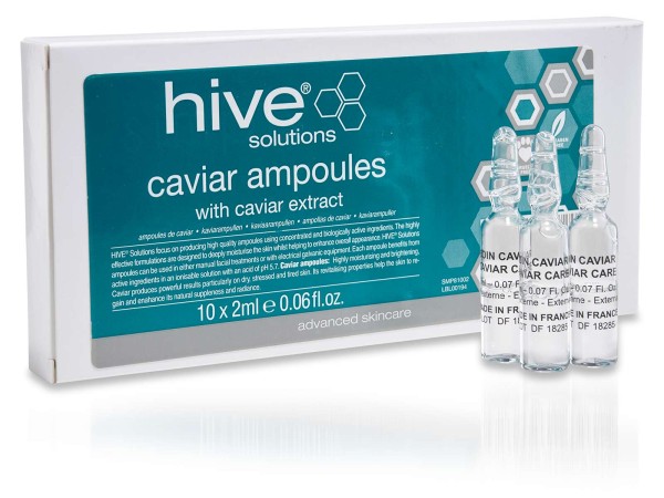 10x Hive Kaviar Ampullen, Gesichtspflege-Ampullen, je 2ml