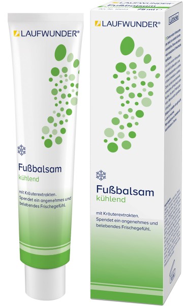 Laufwunder Fußbalsam kühlend pflegende Deocreme mit Menthol und Kampfer, 75ml