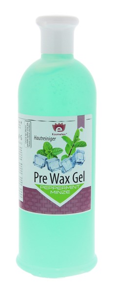 Kosmetex Pre-Wax Minze Hautreiniger Gel Peppermint zur Waxing Zuckern Vorbereitung, 500ml