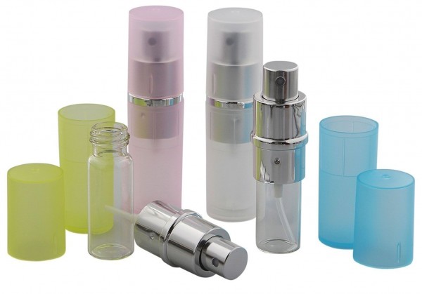 Zerstäuber, Rosa Parfümzerstäuber, Taschenzerstäuber, Pump Zerstäuber für Unterwegs, 8ml