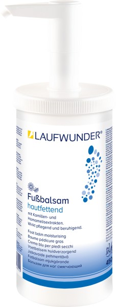 Laufwunder Fußbalsam hautfettend, Fußcreme,Dose mit Spender 450ml