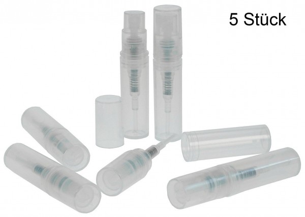 Taschenzerstäuber, Proben Parfüm-Zerstäuber f. Unterwegs, Pump-Zerstäuber, leer 2ml