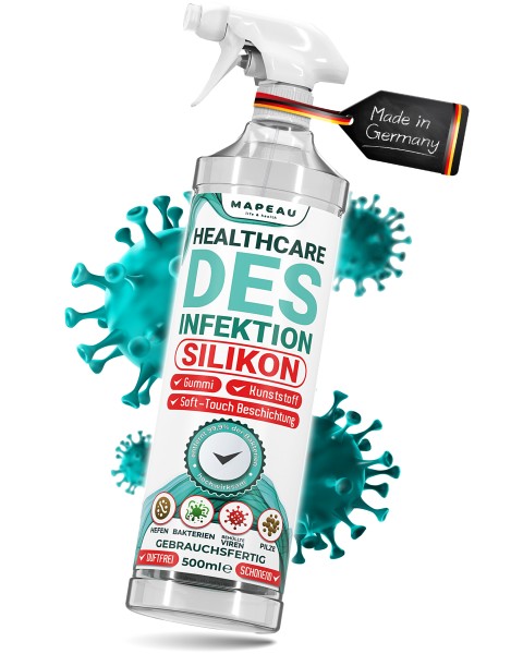 Mapeau CPAP Silikon Desinfektion Spray, Desinfektionsmittel für CPAP und Sauerstoffzubehör aus Silik