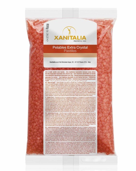 Xanitalia Orange Wachsperlen Pelable EXTRA Crystal, 800g