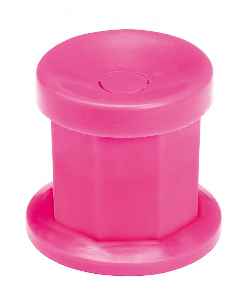 Kleiner Kunststoffbecher mit Deckel, Dappen, Nailart, pink
