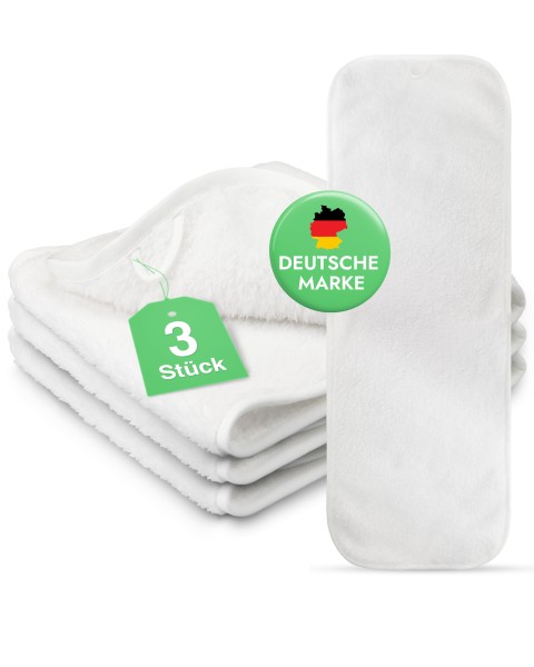 3x Kompressenhandtücher 25x70 cm flauschig weiche Mikrofaser Kompressen Kosmetik für Gesichts- Maske