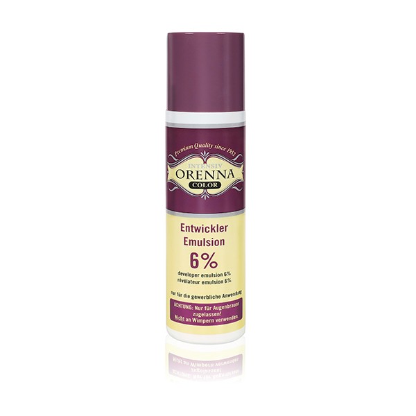 ORENNA 6% Entwickler Emulsion 50ml, Wasserstoffperoxid Entwickler zum Augenbrauen Wimpern färben, 50
