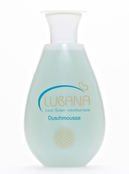 LUBANA basisches Duschmousse, pH 7,6, ohne Silikone, Duschschaum, Basen Duschgel, spendet Feuchtigke