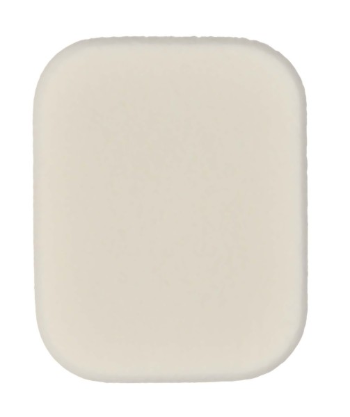 5x4 cm Rechteckig, Make-up Schwämmchen, weiß