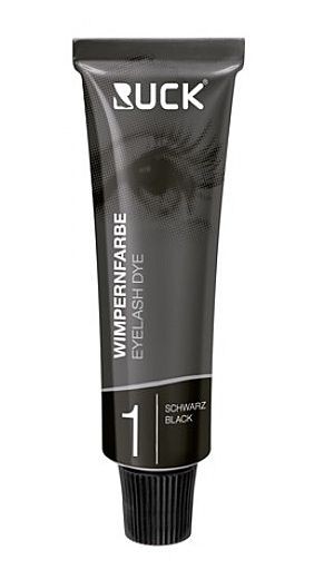 RUCK Wimpernfarbe, schwarz Wasserfeste Intensivfärbung, 15ml