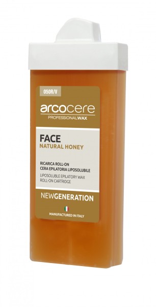 Wachspatrone FACE Natural Honey arcocere, Roll-On Schmal, 100 ml