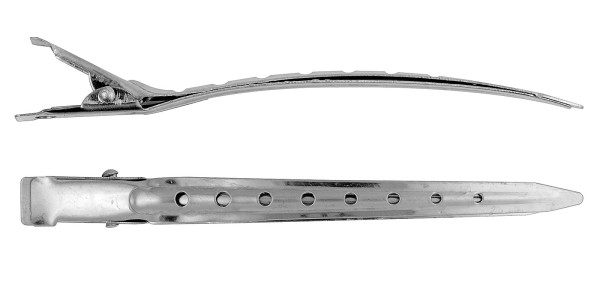 12x Haarspangen, 8 cm Stahl Haarklammern, Abteil Haarclips