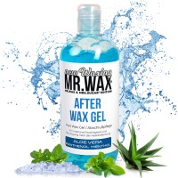 Mr. Wax After Wax Gel Aloe Vera, Panthenol, Menthol, Feuchtigkeits Abschlußpflege Blau, 500ml