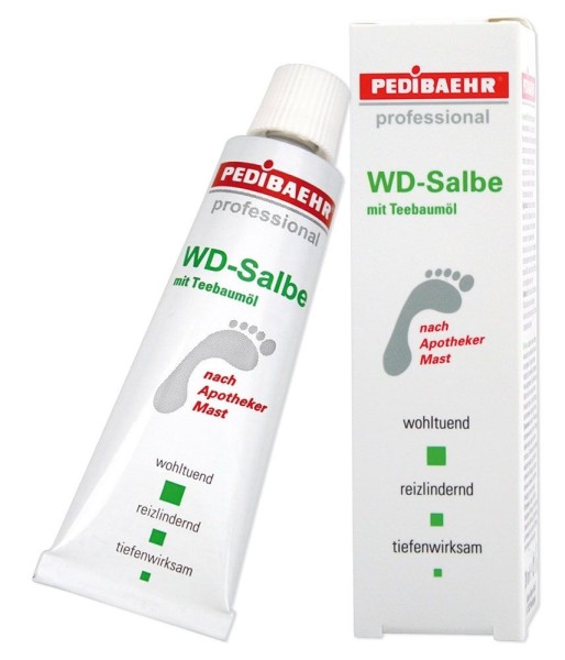 WD Salbe mit Teebaumöl, Fusscreme, professionell eingewachsene Nägel, PediBaehr, 30ml