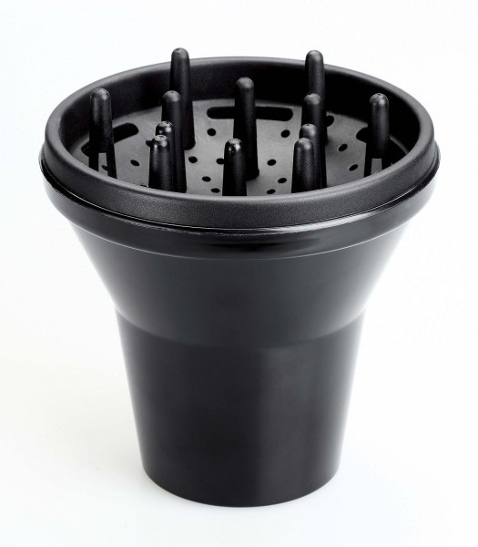 15 cm Universal Haar-Diffusor, Haartrockner-Diffusor, schwarz
