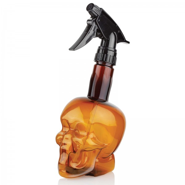 Barber Shop Skull Sprühkopf-Flasche 500 ml, Leere Sprühflasche mit Zerstäuber
