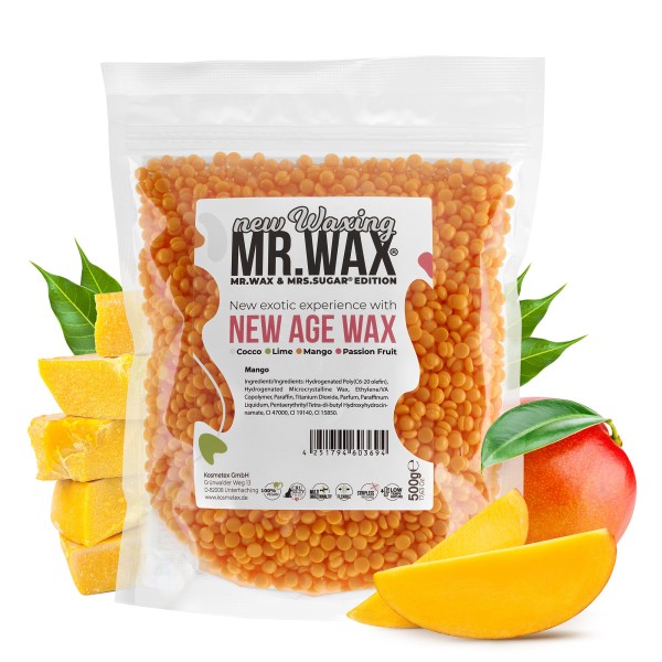 Mr. Wax Wachsperlen Mango New Age Wax, New Waxing, 500g