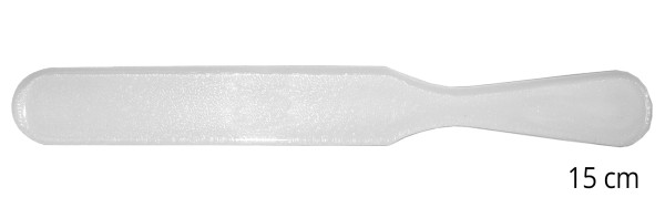 Acryl Plexiglas Spatel glasklar, zum Auftragen von Cremes aus Dosen, Kosmetikspatel, 15cm