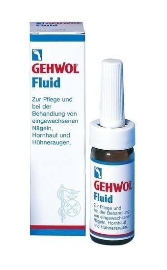 GEHWOL Fluid, Pflegelotion für eingewachsene Nägel, Hornhaut, Hühneraugen, 15ml