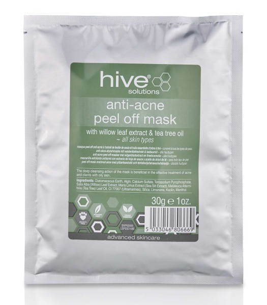 Hive Akne Maske, Peel-Off Gesichtsmaske Solutions, 30g