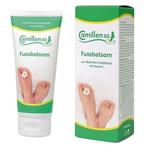 Fussbalsam Original Camillen 60, Fußcreme, Balsam mit Kamillenöl, Azulen, Kampfer