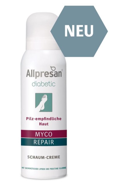 Allpresan diabetic Myco Repair PROTECT Schaum-Creme, Diabetiker, 75ml
