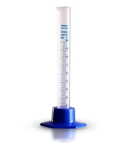 Messzylinder 10ml für Labor und Hobby, div. Größen, Kosmetex Messbecher transparent mit Ausguss