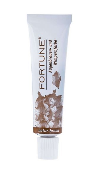 Fortune Naturbraun, Wimpernfarbe, Augenbrauenfarbe Wasserfeste Intensivfärbung, 15ml