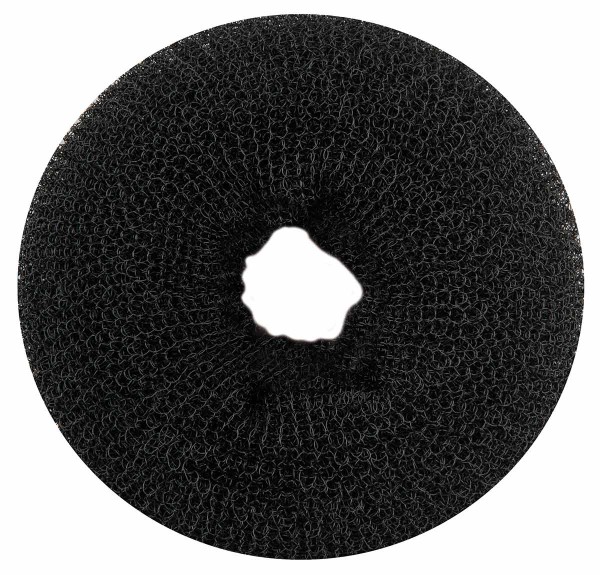 Haarkissen Ø 11cm, Duttkissen, Donut-Form, Haarring aus Frottee, schwarz